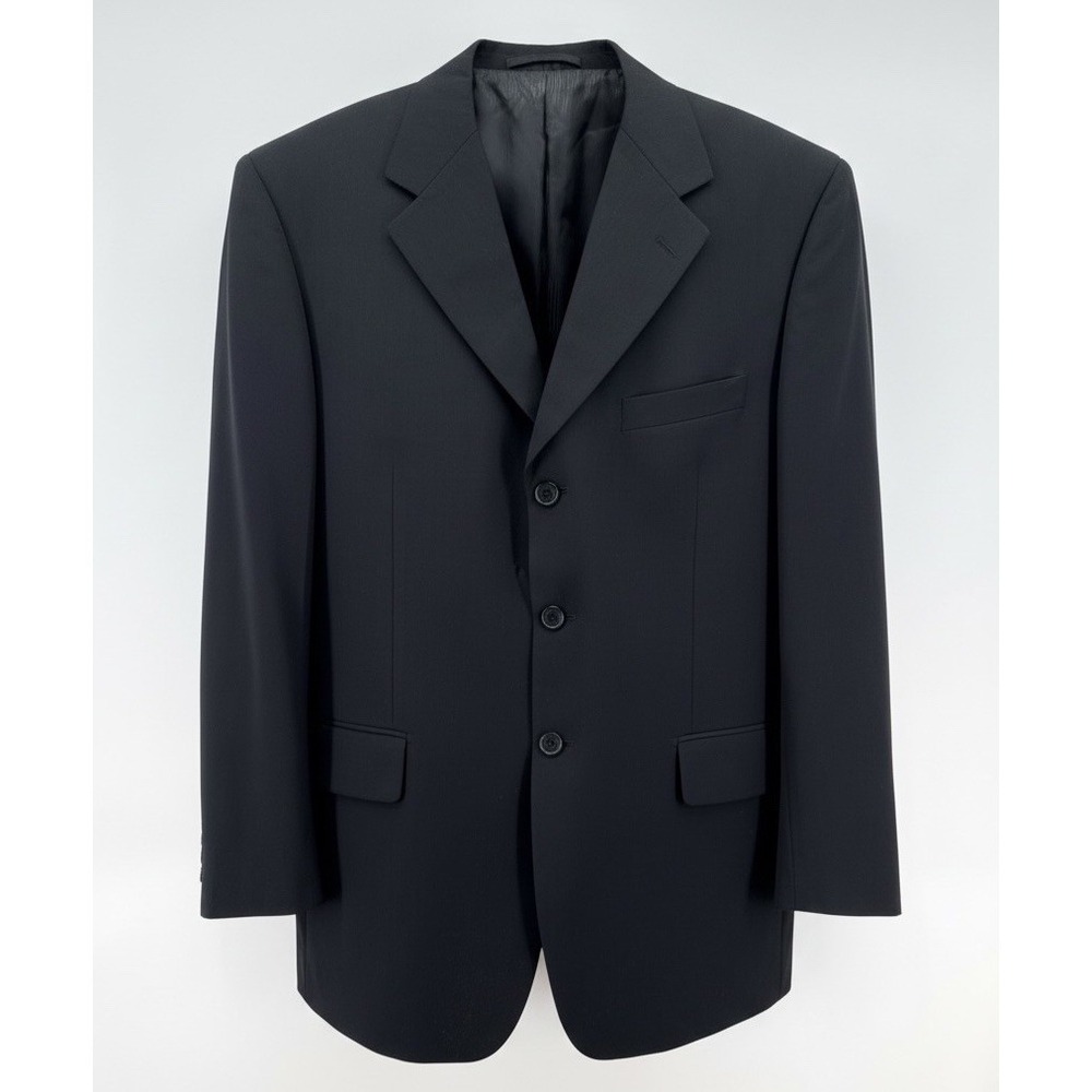 Vinci Black Blazer Designed In‎ Italy Suit Jacket Mens 42R
